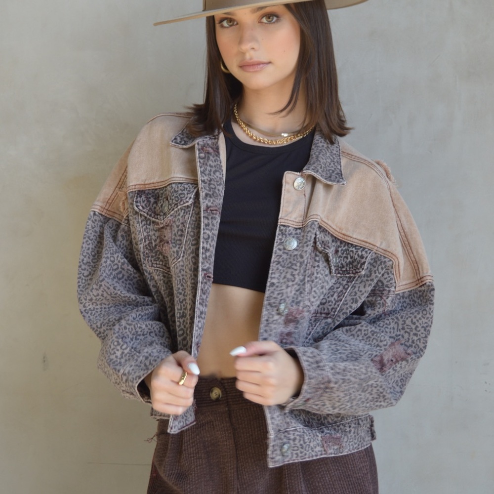 Animal Style Jacket Denim Relaxed Fit